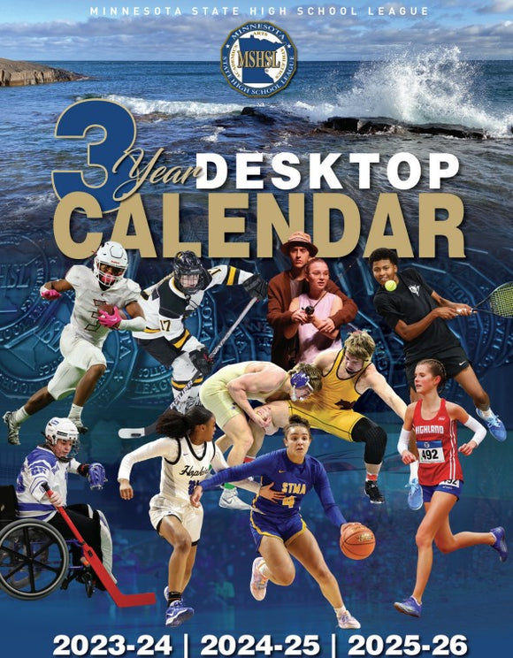 MSHSL 3-Year League Desktop Calendar 2023-2026