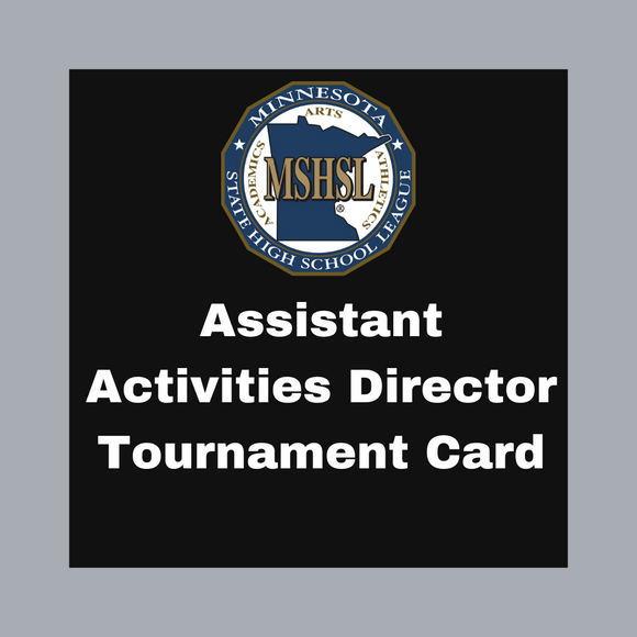 Assistant Activities Director Tournament Card 2025-2026